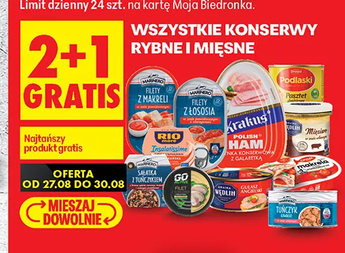 Szynka konserwowa z galaretką Krakus promocja w Biedronka