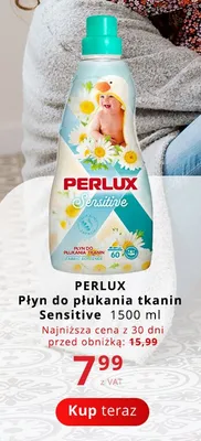 Płyn do płukania tkanin Perlux Sensitive promocja w Poczta Polska