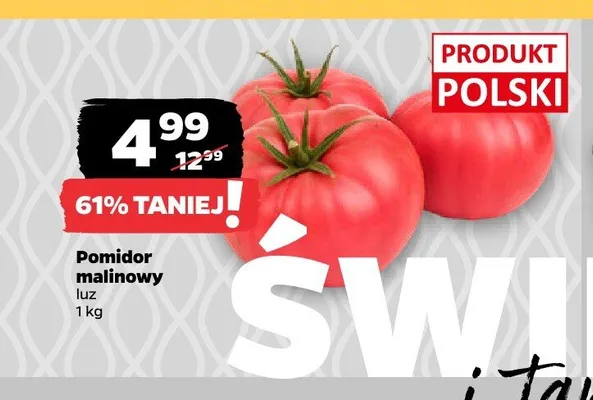 Pomidor malinowy luz promocja w Netto