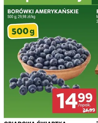 Borówki amerykańskie promocja w Stokrotka