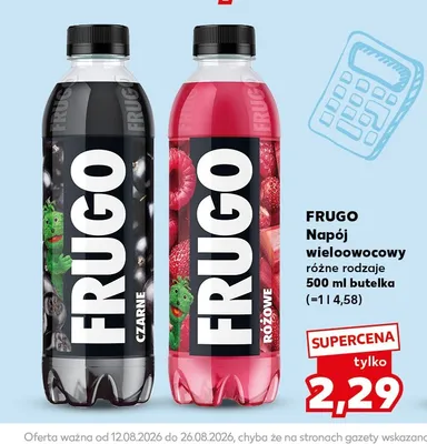 Napój wieloowocowy Frugo Czarne promocja w Kaufland