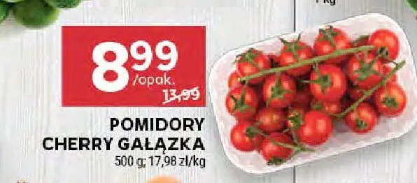 Pomidory cherry gałązka promocja w Stokrotka