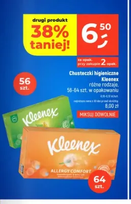 Chusteczki higieniczne Kleenex Allergy Comfort promocja w Dealz