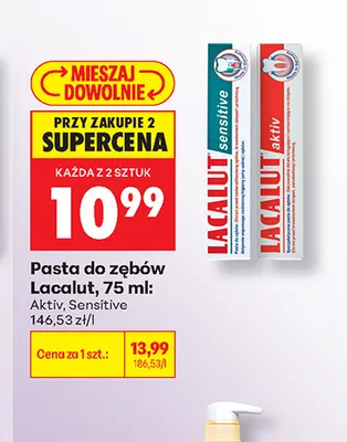 Pasta do zębów Lacalut Sensitive promocja w Biedronka