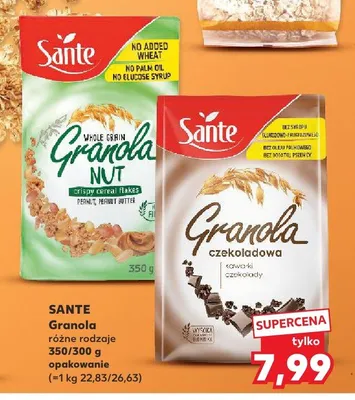 Granola Sante Nut promocja w Kaufland