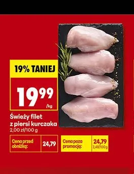 Świeży filet z piersi kurczaka promocja w Biedronka