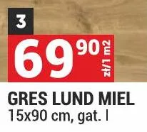 Gres LUND MIEL 15x90cm gat. I mat promocja w Merkury Market