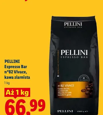 Kawa ziarnista Pellini Espresso Bar n°82 Vivace promocja w Lidl