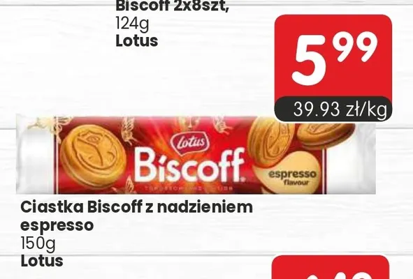 Ciastka Biscoff z nadzieniem espresso Lotus promocja w Market Point