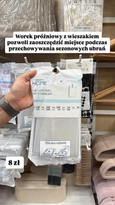 Worek próżniowy z wieszakiem Pepco Home promocja w Pepco