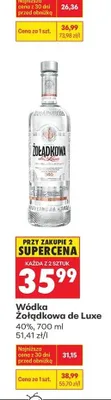 Wódka Żołądkowa de Luxe promocja w Biedronka