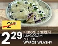 Pierogi z serem i jagodami promocja w Wafelek