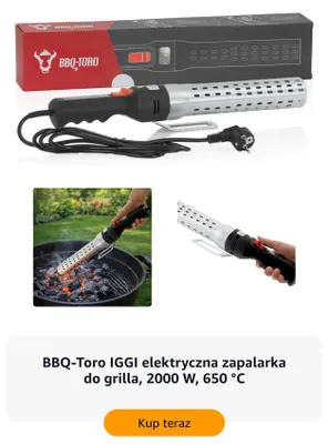 Elektryczna zapalarka do grilla BBQ-Toro IGGI promocja w Amazon