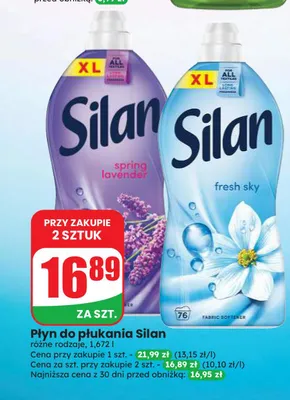 Płyn do płukania Silan Fresh Sky promocja w Dino