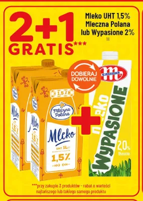 Mleko UHT Wypasione 2% promocja w POLOmarket