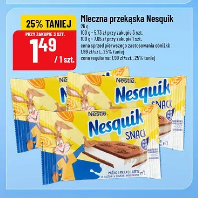 Mleczna przekąska Nesquik promocja w POLOmarket