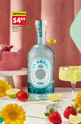 Gin 24 Herbs Botanic promocja w Biedronka