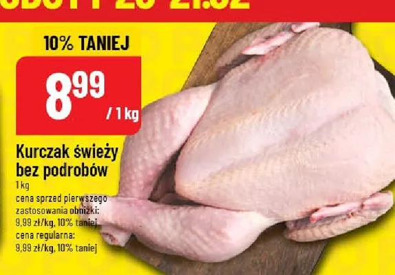 Kurczak świeży bez podrobów promocja w POLOmarket