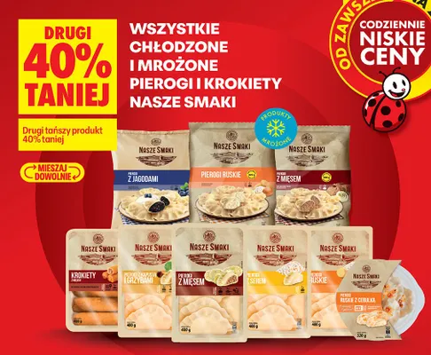 Pierogi z jagodami promocja w Biedronka