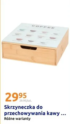 Skrzyneczka do przechowywania kawy, różne warianty promocja w Action