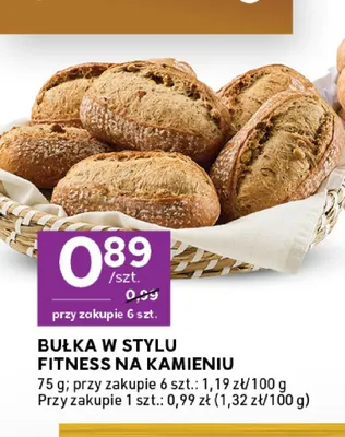 Bułka w stylu fitness na kamieniu promocja w Stokrotka
