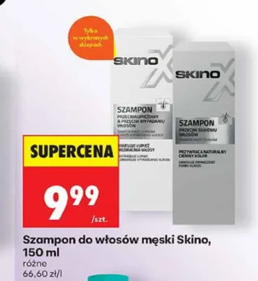 Szampon do włosów męski przeciw siwieniu włosów Skino promocja w Biedronka