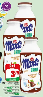 Napój Monte Drink Zott promocja w Dino