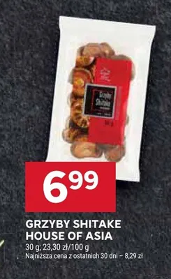 Grzyby shiitake promocja w Stokrotka