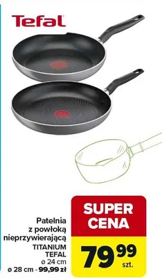 Patelnia z powłoką nieprzywierającą ø 24 cm ø 28 cm promocja w Carrefour