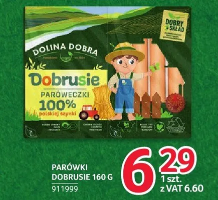 Parówki Dobrusie Dolina Dobra 160g promocja w Selgros