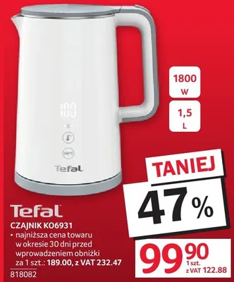 Czajnik Tefal KO6931 1,5L 1800W promocja w Selgros
