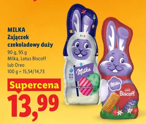 Zającek czekoladowy duży Lotus Biscoff promocja w Lidl