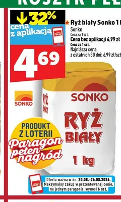 Ryż biały Sonko promocja w TOPAZ