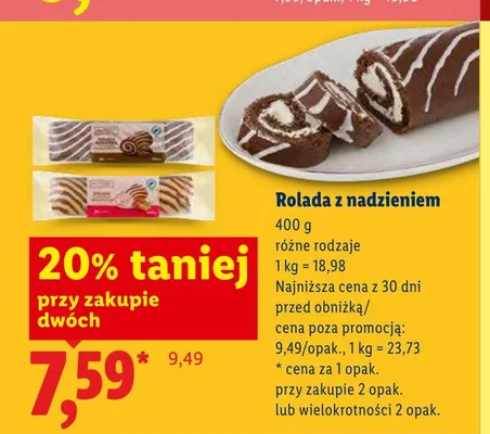 Rolada z nadzieniem promocja w Lidl