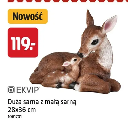 Duża sarna z małą sarną 28x36 cm Ekvip promocja w Jula