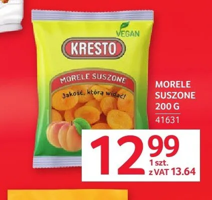 Morele suszone Kresto promocja w Selgros
