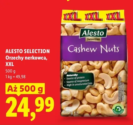 Orzechy nerkowca, XXL promocja w Lidl