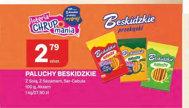 Paluchy Beskidzkie z sezamem Aksam promocja w Chorten
