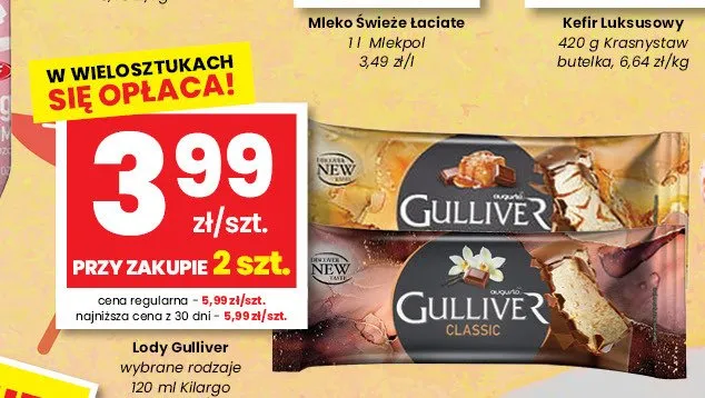 Lody Gulliver promocja w emma MARKET