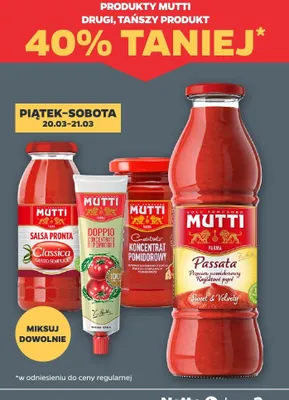 Produkty Mutti 40% taniej promocja w Netto