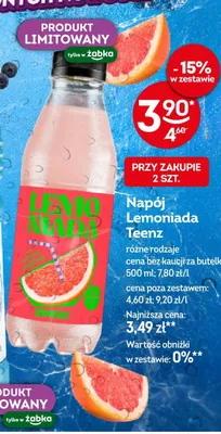 Napój Lemoniada Teenz promocja w Żabka
