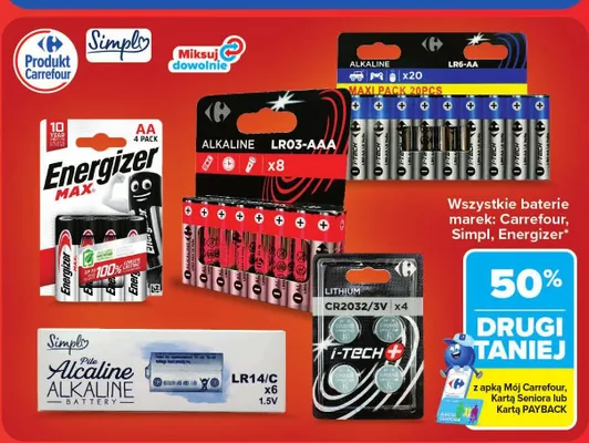 Baterie litowe Carrefour CR2032/3V 4-pak promocja w Carrefour