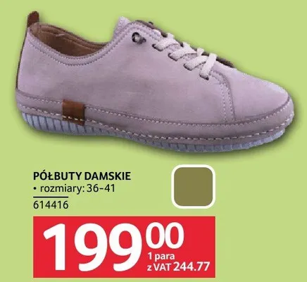 Półbuty damskie rozmiary 36-41 promocja w Selgros