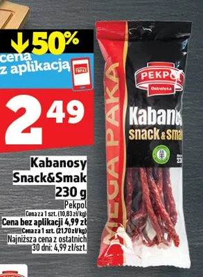 Kabanosy Snack&Smak promocja w TOPAZ