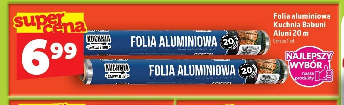 Folia aluminiowa Kuchnia Babuni Aluni promocja w TOPAZ