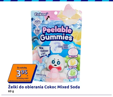 Żelki do obierania Cokoc Mixed Soda promocja w Action
