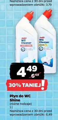 Płyn do WC Shine Extra Power promocja w Netto