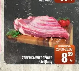 Żeberka wieprzowe trójkąty promocja w Tomi Markt