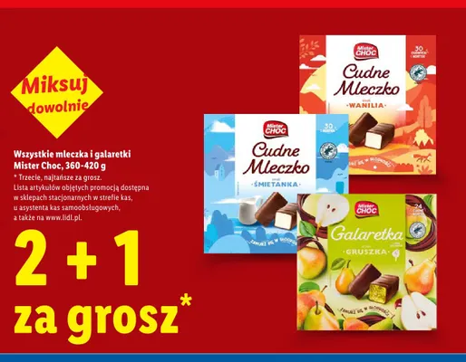 Galaretka gruszkowa Mister Choc promocja w Lidl
