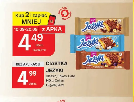 Ciastka Jeżyki Cafe promocja w Chorten